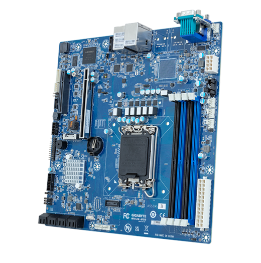 GIGABYTE MX34-BS0 Motherboard - Intel® Xeon® E-2400 - microATX UP